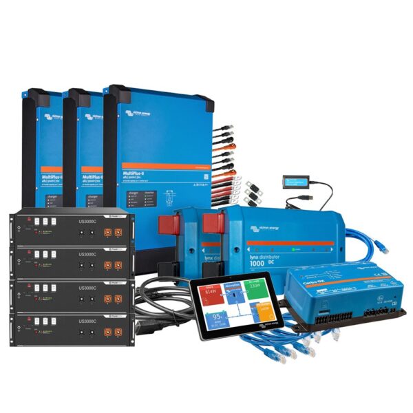 Backup-Kit 3-phasig 14kWh mit Pylontech US3000C Akku Victron MultiPlus-II 48/5000