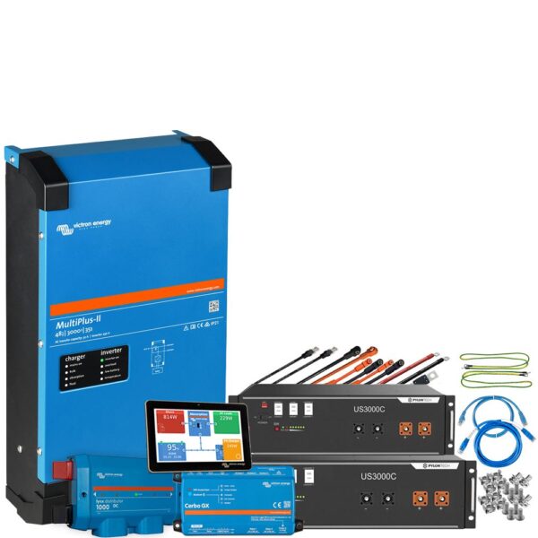 Backup-Kit 7kWh Pylontech LiFePO4 Akku - Victron MultiPlus II 48/5000 Wechselrichter 1-Phasig