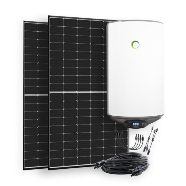 850W Solaranlage mit 80l Fothermo Boiler zur Warmwasseraufbereitung für Garten und Wohnmobil