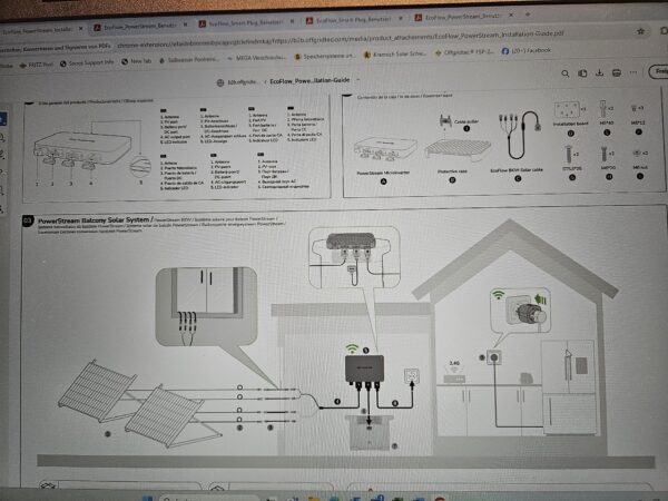 Balkonkraftwerk und Speicher 1024Wh  und Powerstation zum mitnehmen im Sommer  Inkl 850 Watt Solarpanel dazu. – Bild 4